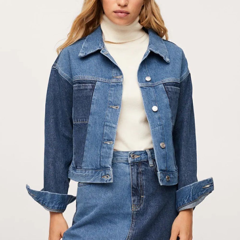 Mango Contrast Panel Jacket New - Picture 9 of 10